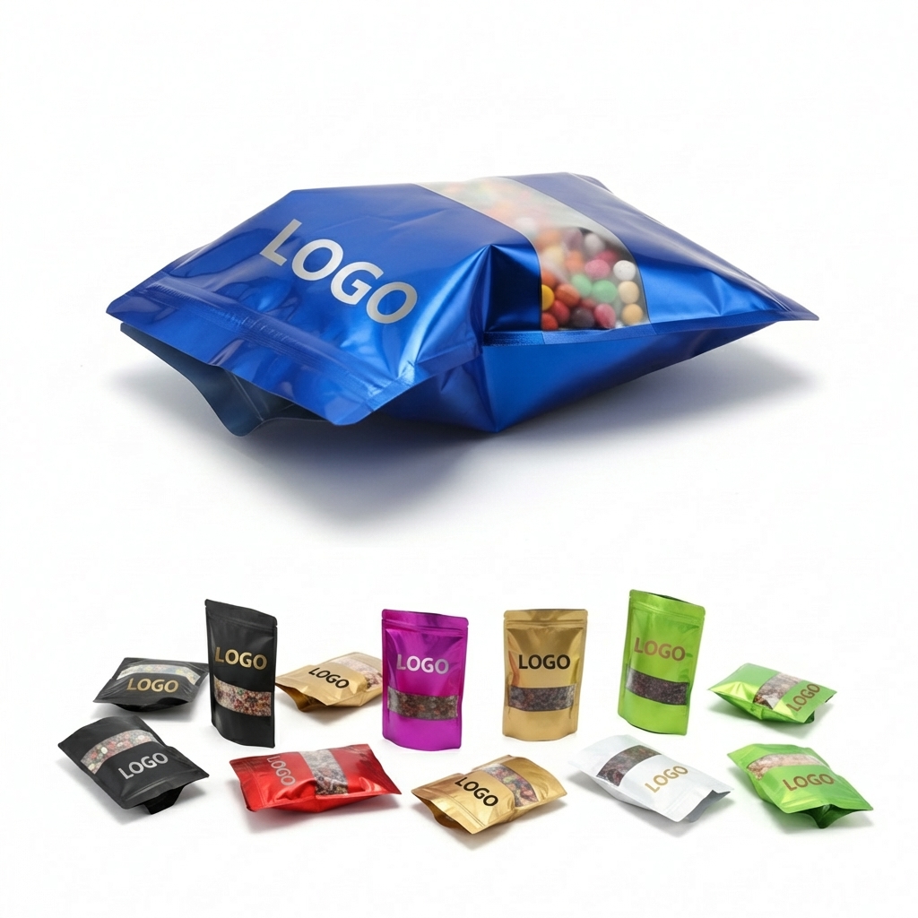 Resealable Matte BOPP Pouch with View Window for Food & Snacks