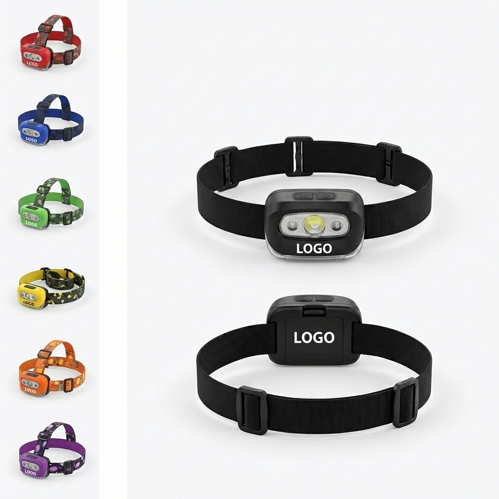 S500 Ultra-Bright 7-Mode Adjustable Headlamp with Interchangeable Black/White Headband