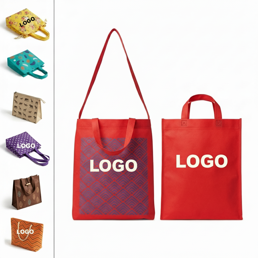 Customizable Durable Polyester Non-Woven Multi-Use Tote Bag