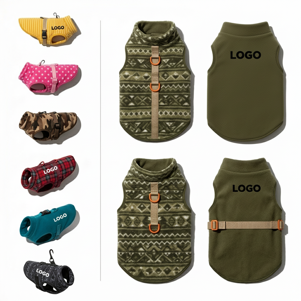Adjustable Dog Pullover Vest & Outerwear Set