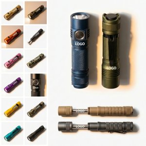 Multi-Color Retractable LED Flashlight Set with Magnetic Base