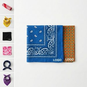 Versatile Polyester Bandana Set - Assorted Colors & Prints for Style & Comfort